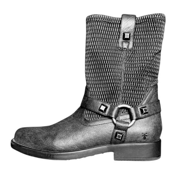 Frye Black Leather Boots | Size 5 - Picture 9 of 10